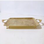 Price and Buy Brass Tray with Detailed Engraving Suitable for Everyday Use