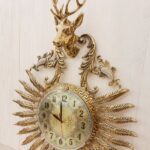 Price and Buy Brass Wall Clock with a Deer Design Blending Classic and Modern Styles - Image 3