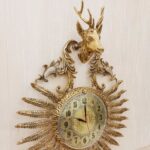 Price and Buy Brass Wall Clock with a Deer Design Blending Classic and Modern Styles - Image 4