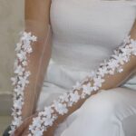 Price and Buy Bridal Gloves Embellished With Sequins And Pearls For Wedding Ceremony - Image 4