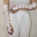 Price and Buy Bridal Gloves Embellished With Sequins And Pearls For Wedding Ceremony - Image 5