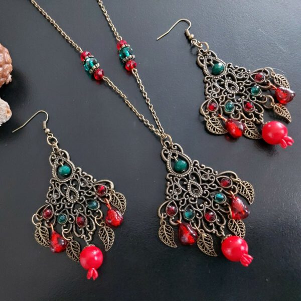 Price and Buy Bronze Jewelry Set Pomegranate and Bead Dangle_6902542eaf8f9.jpeg Price and Buy Bronze Jewelry Set Pomegranate and Bead Dangle