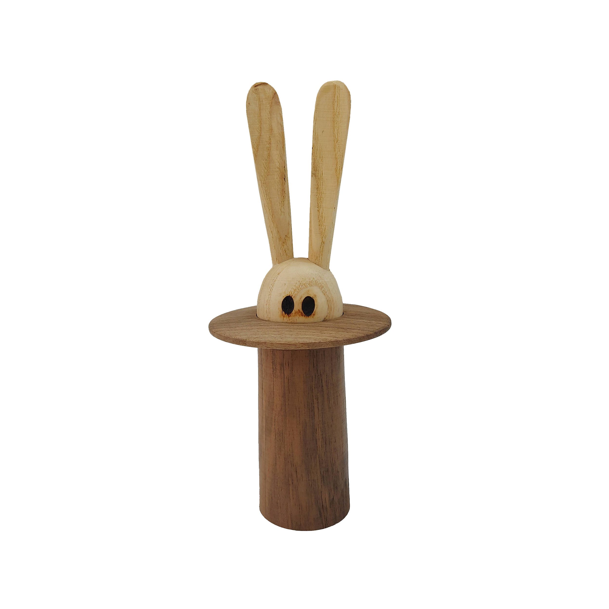 Price and Buy Brown Bunny Design Wooden Toothpick Dispenser