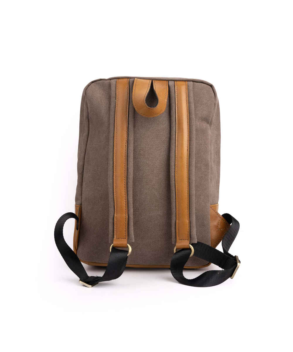 Price and Buy Brown Canvas Women’s Backpack – Model Saad - Image 5