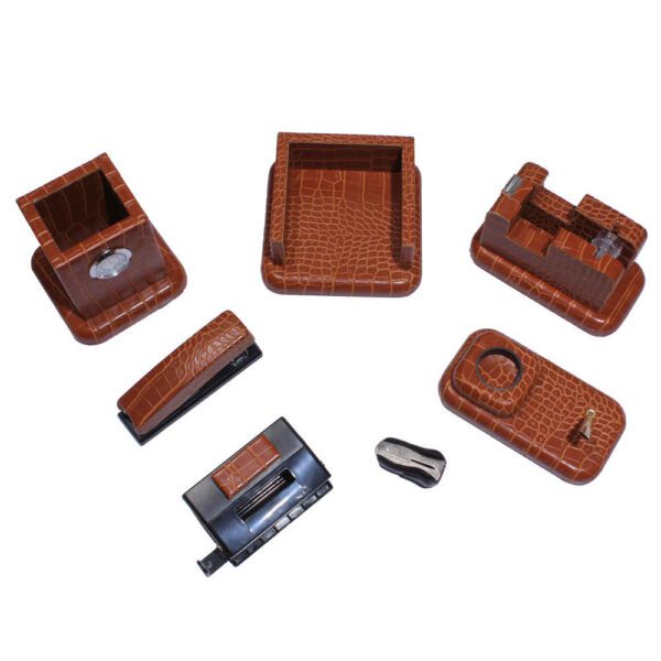 Price and Buy Brown Leather Office Desk Organizer Set – 7 Pieces_68fc5e088ed22.jpeg Price and Buy Brown Leather Office Desk Organizer Set – 7 Pieces