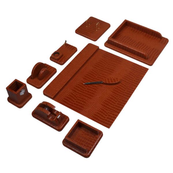 Price and Buy Brown Leather Office Desk Set – 10-Piece Collection_68fc5dd5f2669.jpeg Price and Buy Brown Leather Office Desk Set – 10-Piece Collection