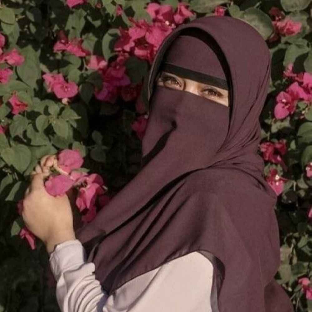 Price and Buy Brown Muslim Square Scarf & Niqab Set for Women - Image 3