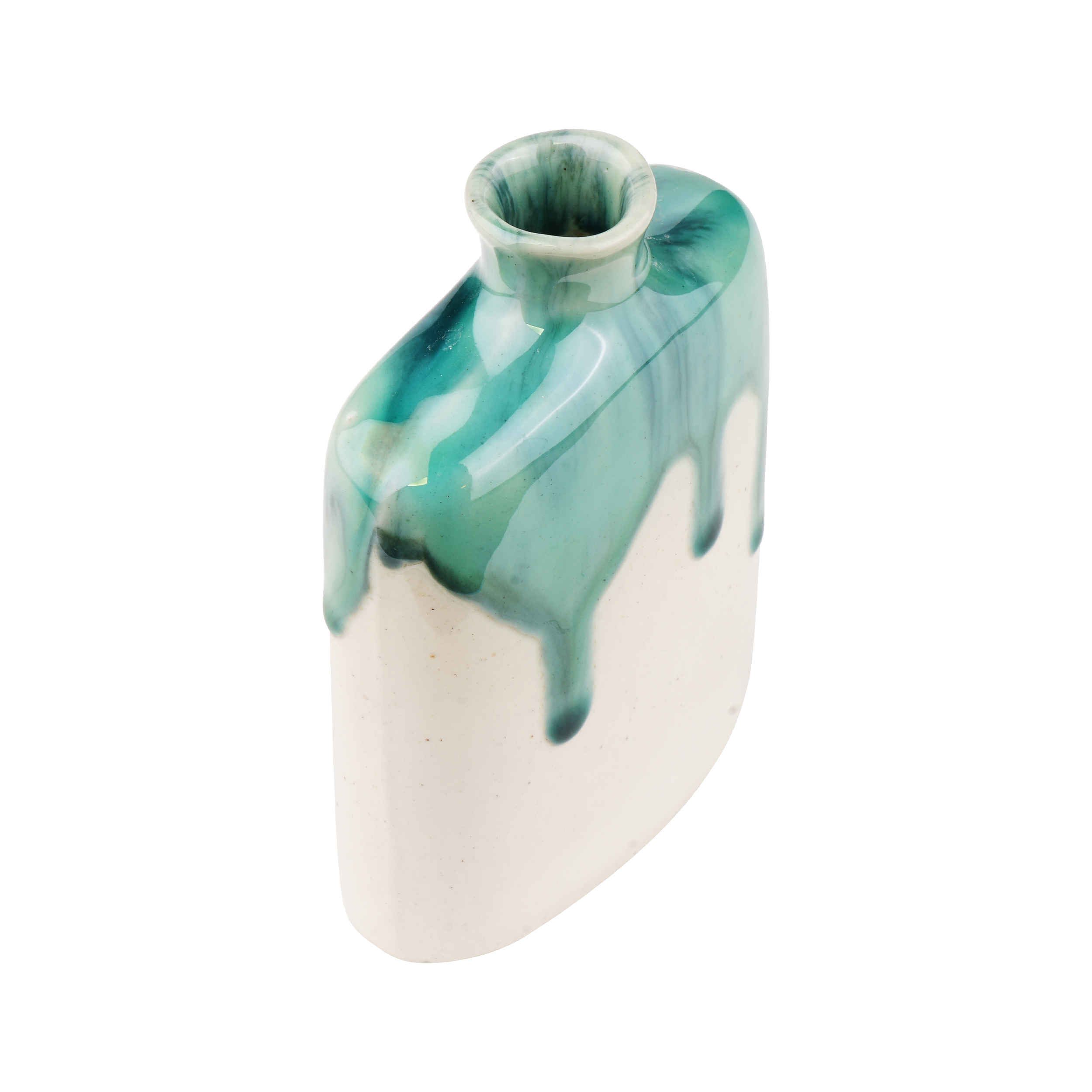 Price and Buy Bud Pottery Vase Handcrafted & Decorative with Drip Glaze Design Katrin Model - Image 3
