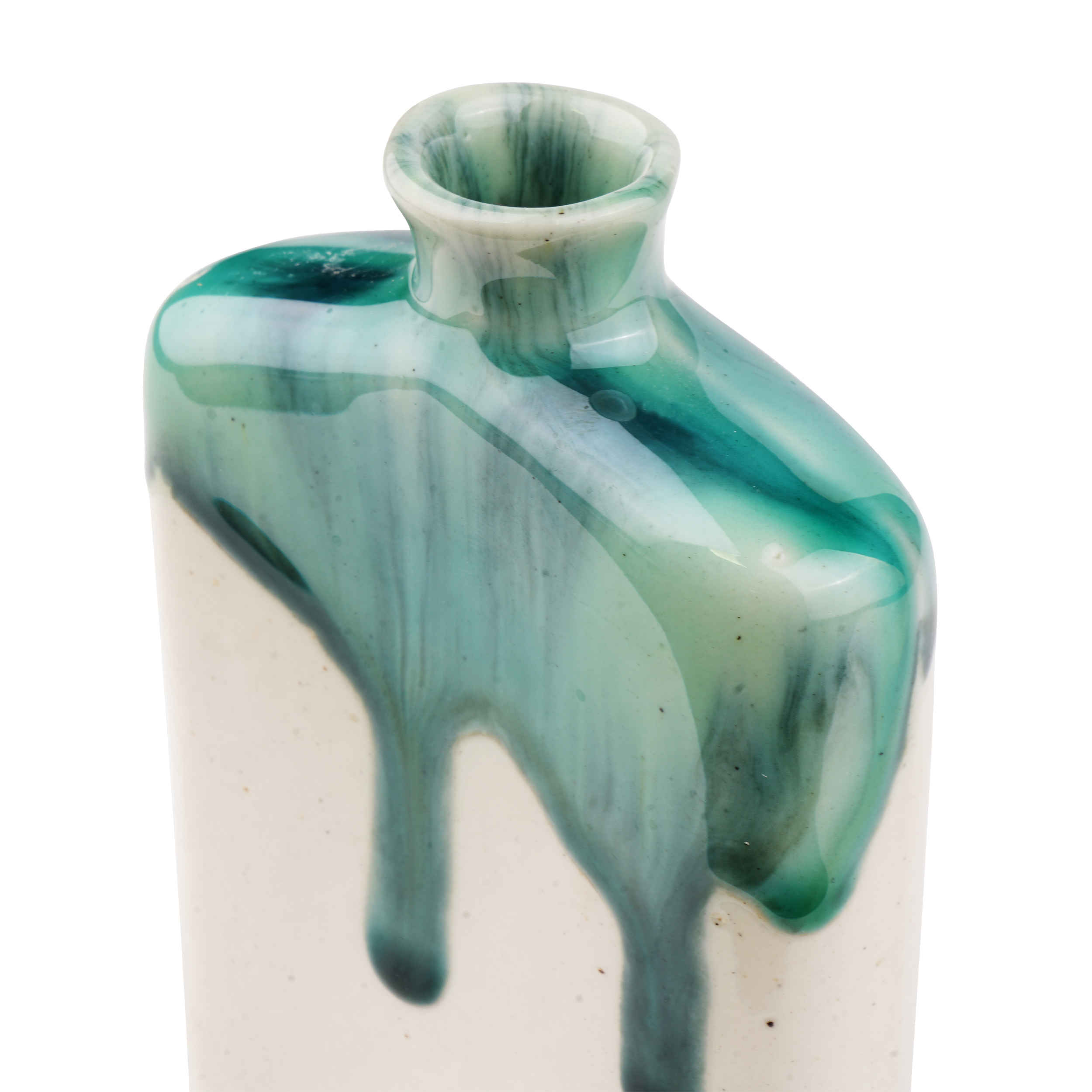 Price and Buy Bud Pottery Vase Handcrafted & Decorative with Drip Glaze Design Katrin Model - Image 4