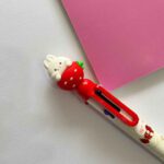 Price and Buy Bunny & Strawberry Themed 6-in-1 Multi-Color Pen – Playful & Functional - Image 3