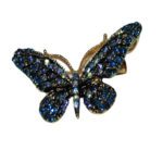 Price and Buy Butterfly Brooch in Navy Blue – Perfect for Dresses, Shawls & Coats - Image 5