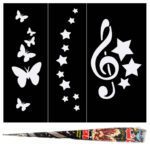 Price and Buy Butterfly & Star Stencil Henna Set – Magical Temporary Hand Art