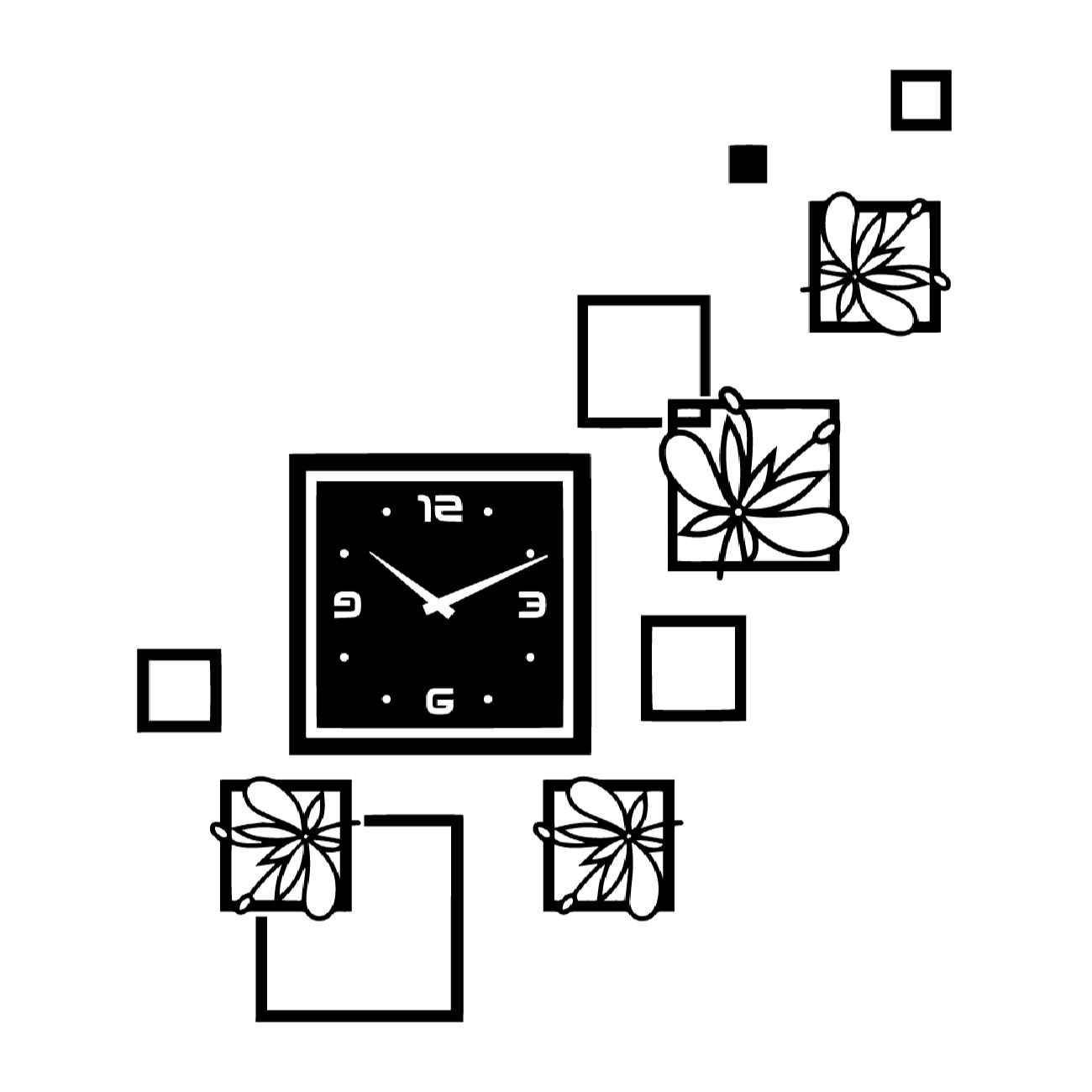 Price and Buy Butterfly Wall Clock DIY Kit – Modern 3D MDF Art for Home Decor