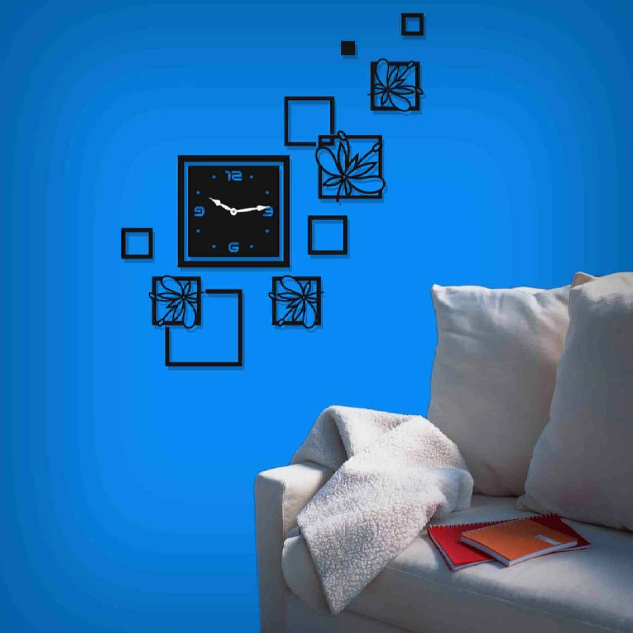 Price and Buy Butterfly Wall Clock DIY Kit – Modern 3D MDF Art for Home Decor - Image 3