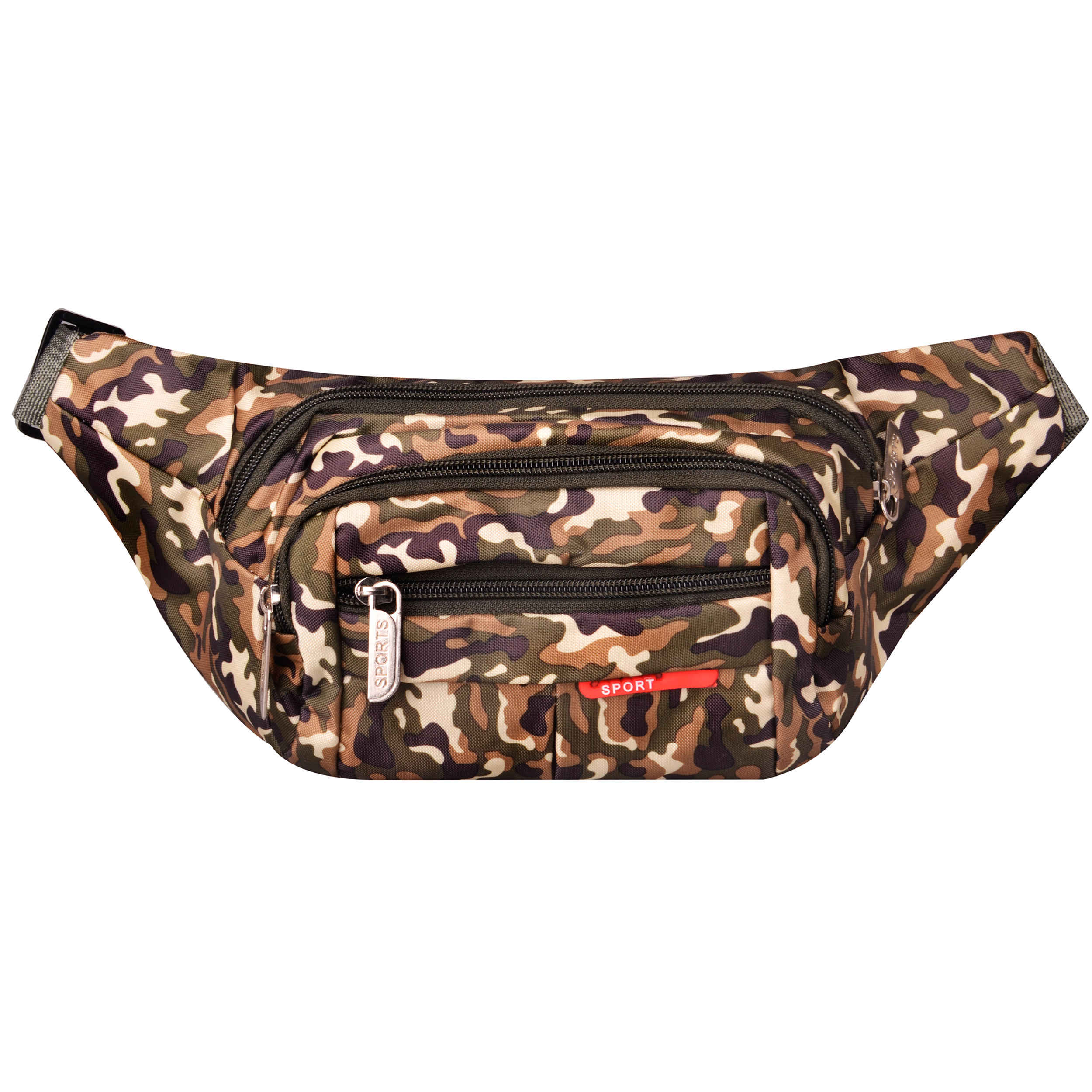Price and Buy Camouflage Canvas Fanny Pack with 3 Pockets – Everyday Carry