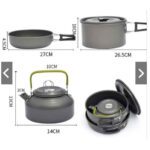 Price and Buy Camping Cookware Set – Lightweight, Non-Stick, Compact for Outdoor Cooking - Image 8