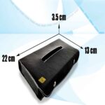 Price and Buy Car Napkin Holder – Luxury Leather Tissue Case for Vehicle with Built-in Pen Holder - Image 6