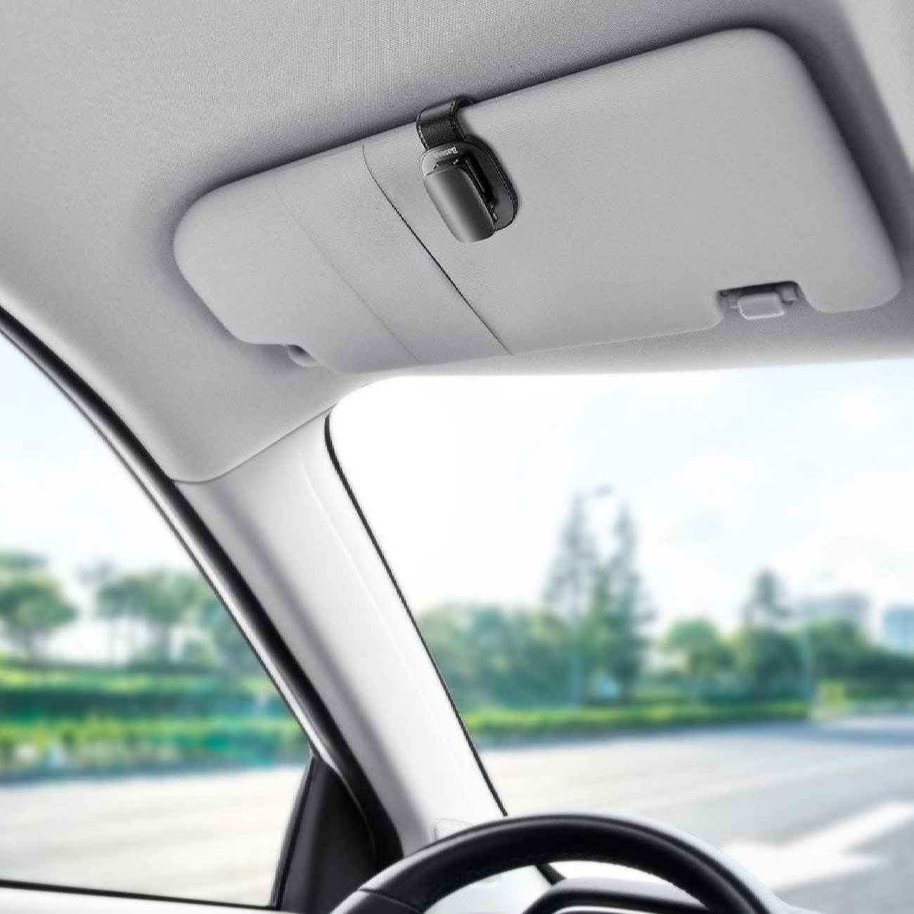 Price and Buy Car Sunglasses Holder Clip – Baseus Eyewear Clip Car Accessory - Image 10
