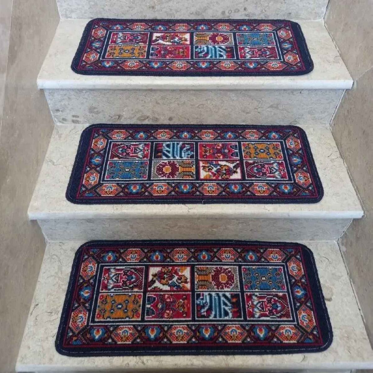 Price and Buy Carpet Stair Tread Indoor – Non-Slip Persian Inspired, 5 Pcs - Image 5