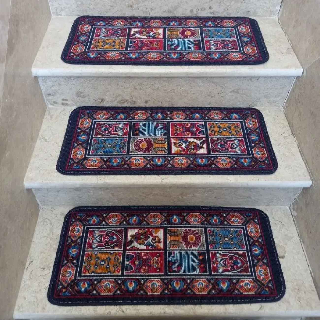 Price and Buy Carpet Stair Tread Indoor – Non-Slip Persian Inspired, 5 Pcs - Image 5