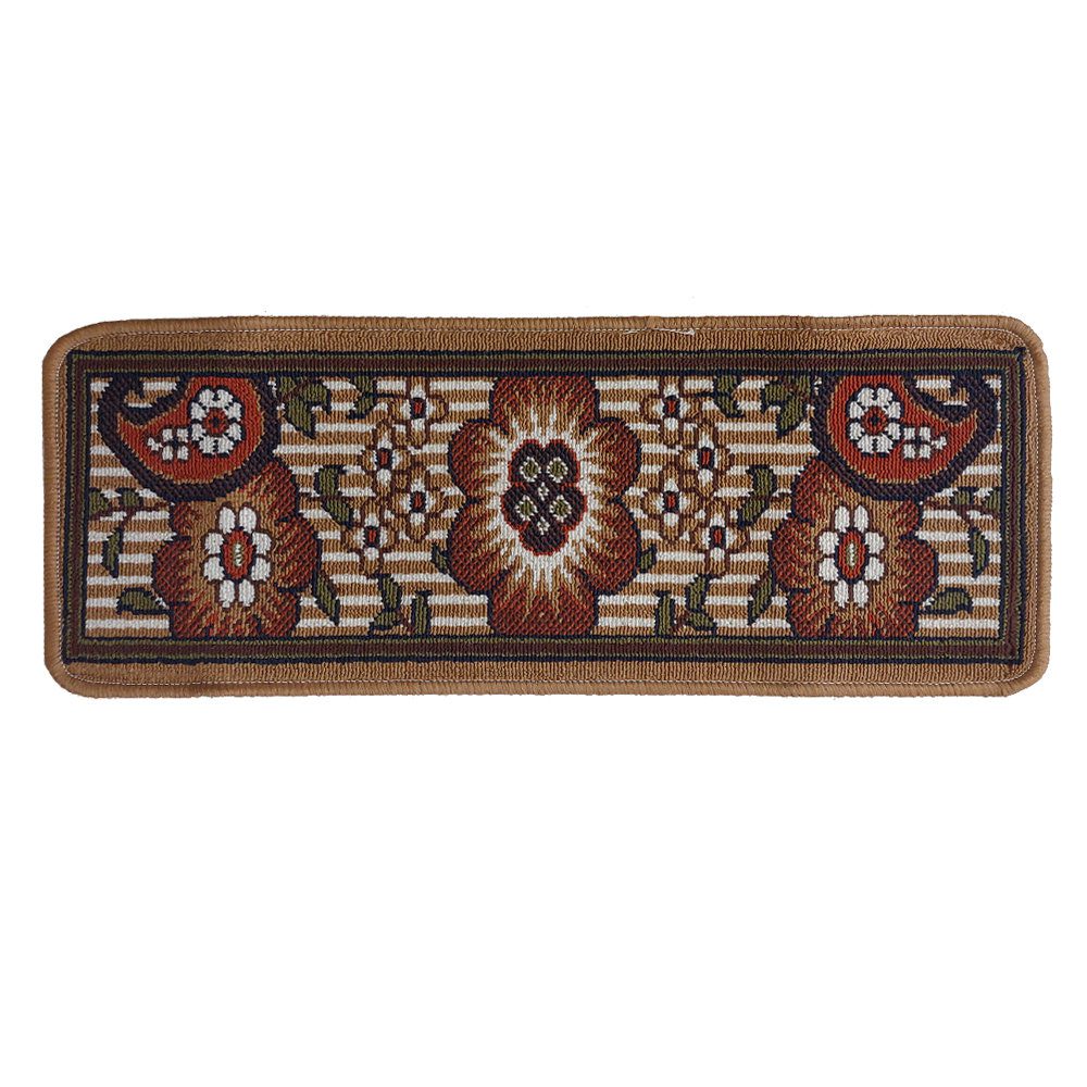 Price and Buy Carpet Stair Tread Indoor – Persian Inspired Floral Design, Slip Resistant