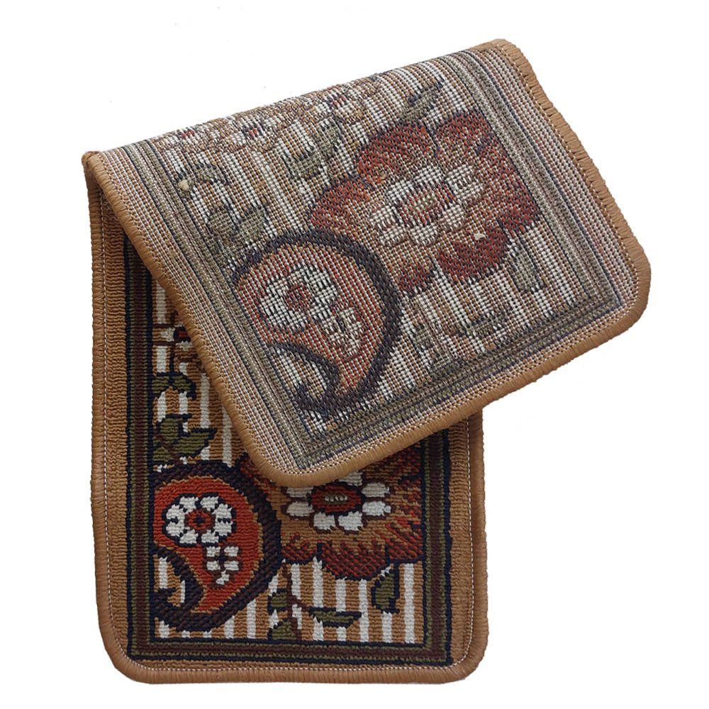 Price and Buy Carpet Stair Tread Indoor – Persian Inspired Floral Design, Slip Resistant - Image 5