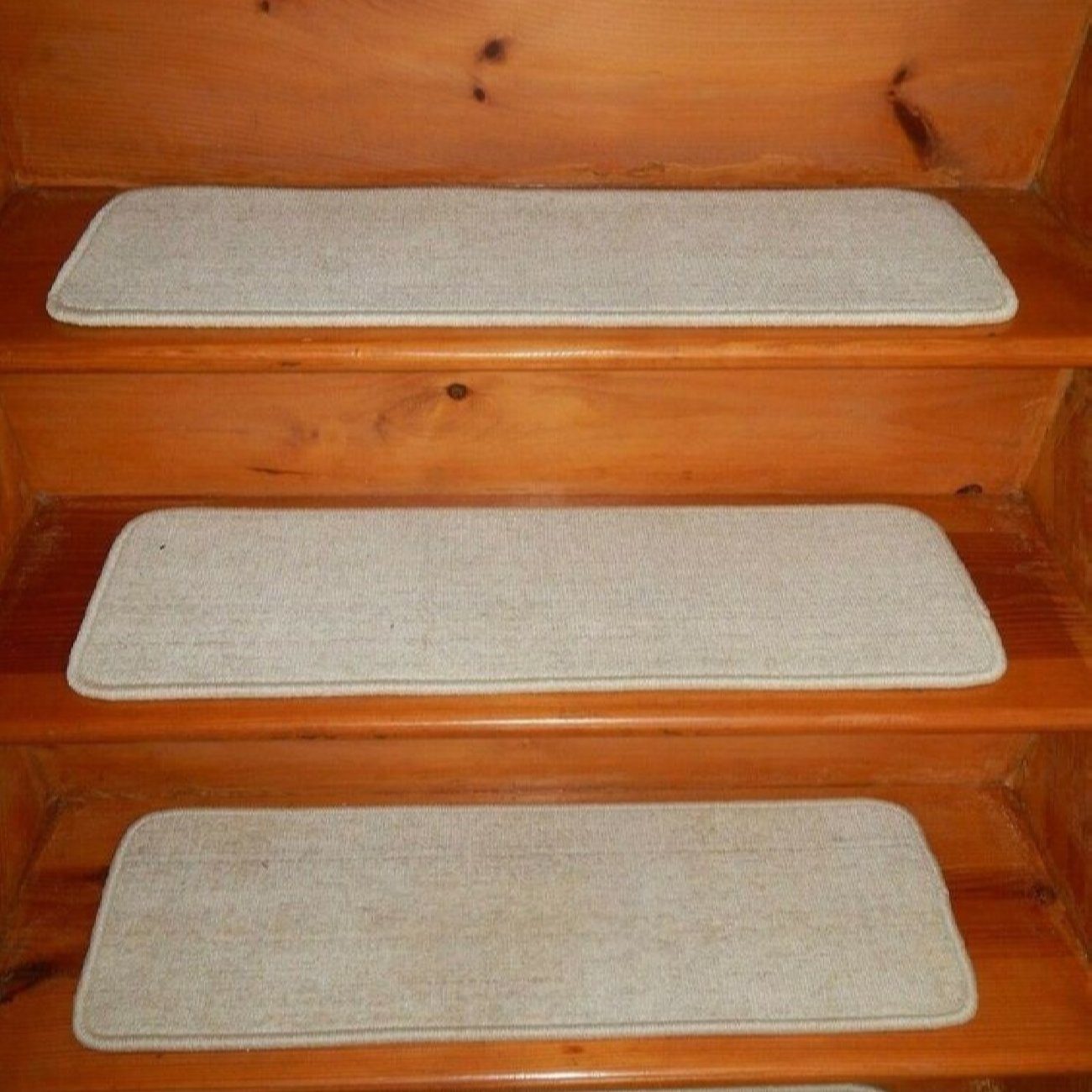 Price and Buy Carpet Stair Tread Indoor – Slip Resistant Cream, 2 Pcs