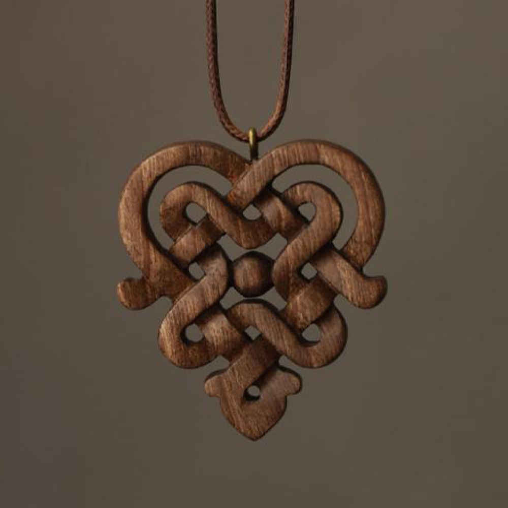 Price and Buy Carved Wood Pendant Handcrafted with Artistic Style Bava - Image 3