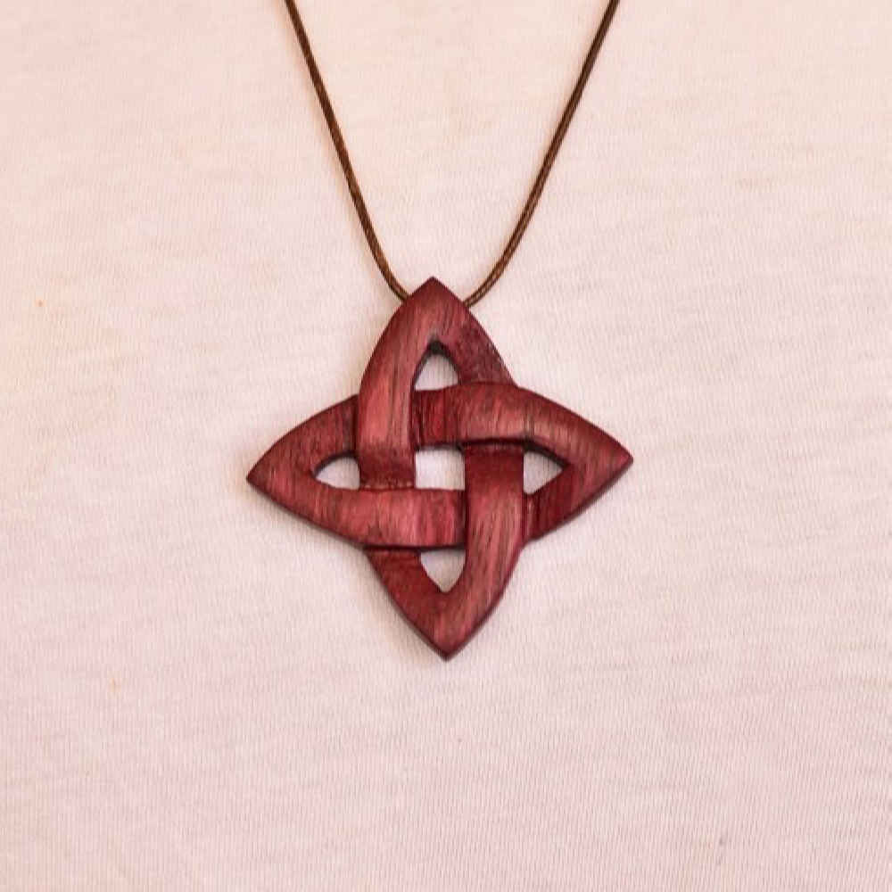 Price and Buy Carved Wood Pendant Handcrafted with Artistic Style Star