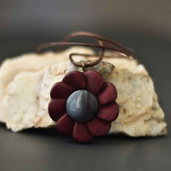Price and Buy Carved Wood Pendant with Agate Gemstone Handcrafted Artistic Flower_68fd247f19ba4.jpeg Price and Buy Carved Wood Pendant with Agate Gemstone Handcrafted Artistic Flower