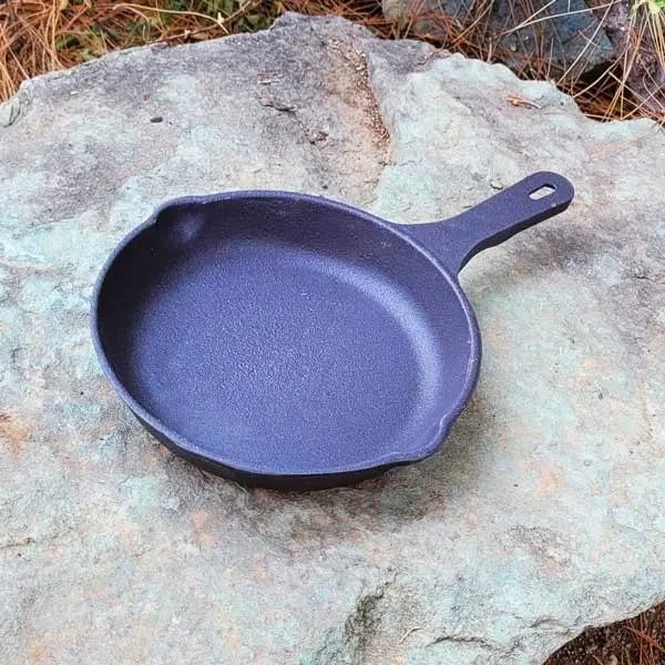Price and Buy Cast Iron Skillet Pan for Camping & Outdoor Cooking – 20 cm - Image 3