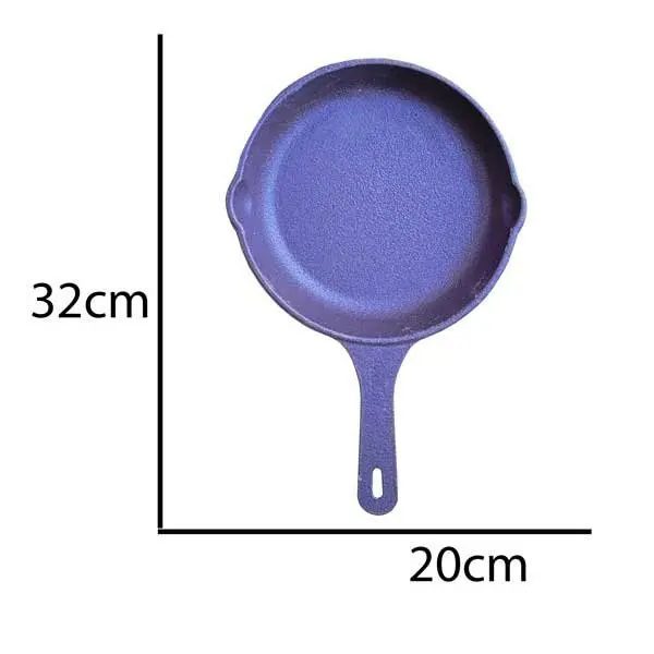 Price and Buy Cast Iron Skillet Pan for Camping & Outdoor Cooking – 20 cm - Image 4