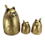 Price and Buy Cat Sculpture Polyester Set of 3  Elegant and Durable Art for Your Home