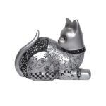 Price and Buy Cat Sculpture Polyester Siting Style Floral Design – Cute & Unique Figurine for Decor