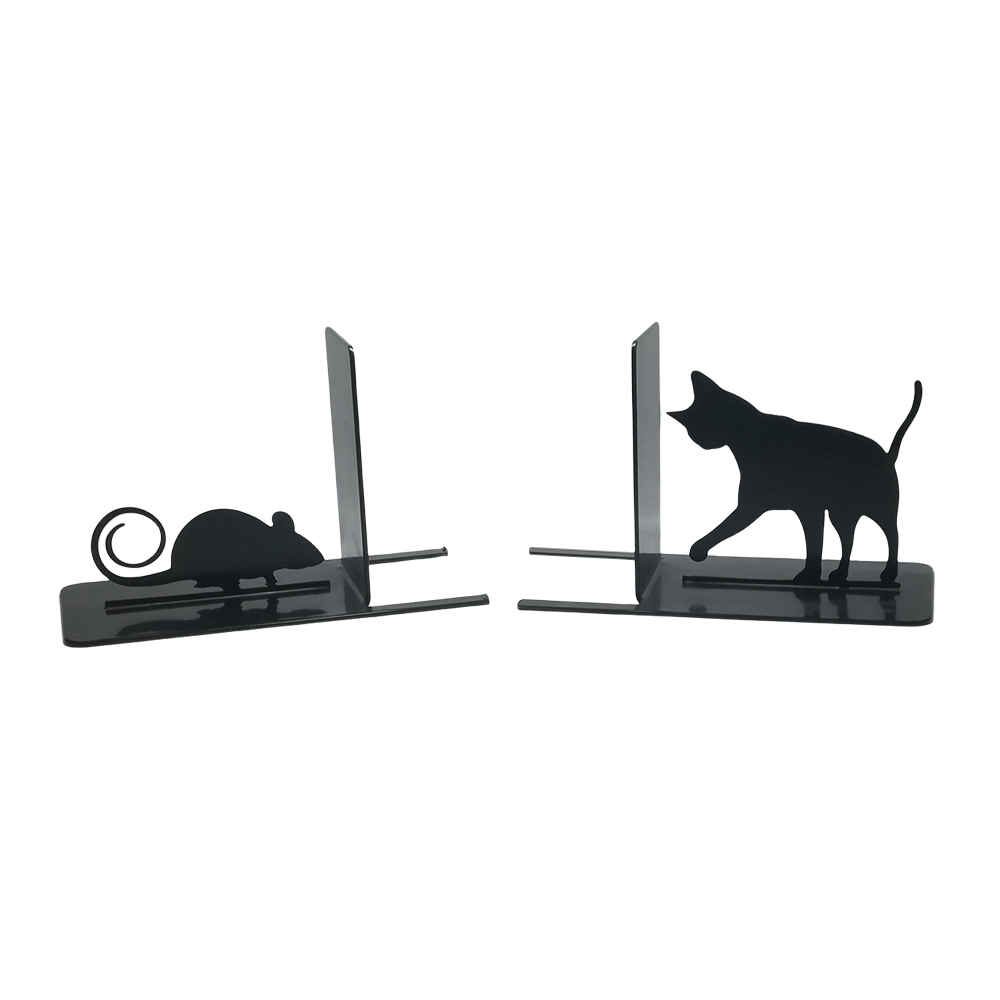 Price and Buy Cat-Themed Metal Art Bookend – Suitable for Libraries or Home Offices
