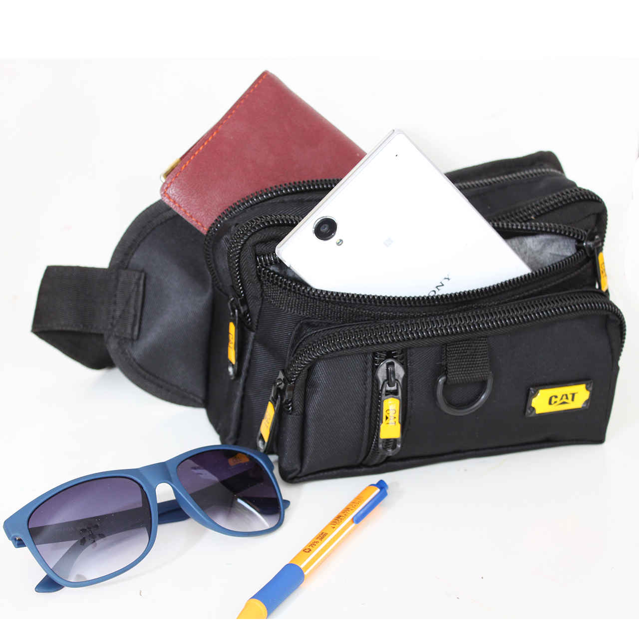Price and Buy Caterpillar Canvas Fanny Pack with 4 Pockets – Perfect for Everyday Carry - Image 6