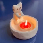 Price and Buy Ceramic Candle Holder – Cat Design Light Up Your Space in Style