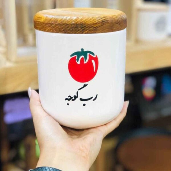 Price and Buy Ceramic Canister Jar for Storing Tomato Paste with Wooden Lid_68fe8781e0da5.jpeg Price and Buy Ceramic Canister Jar for Storing Tomato Paste with Wooden Lid