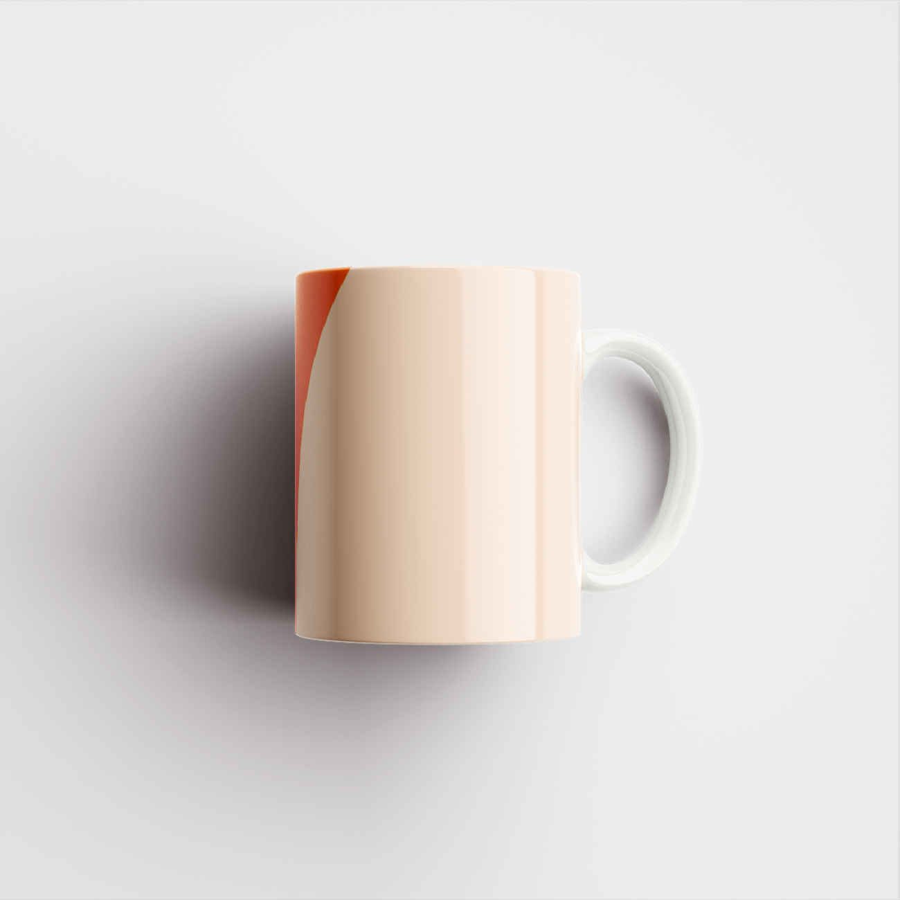 Price and Buy Ceramic Coffee Mug in Orange Color - Image 3