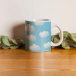 Price and Buy Ceramic Coffee Mug with Clouds Design - Image 3