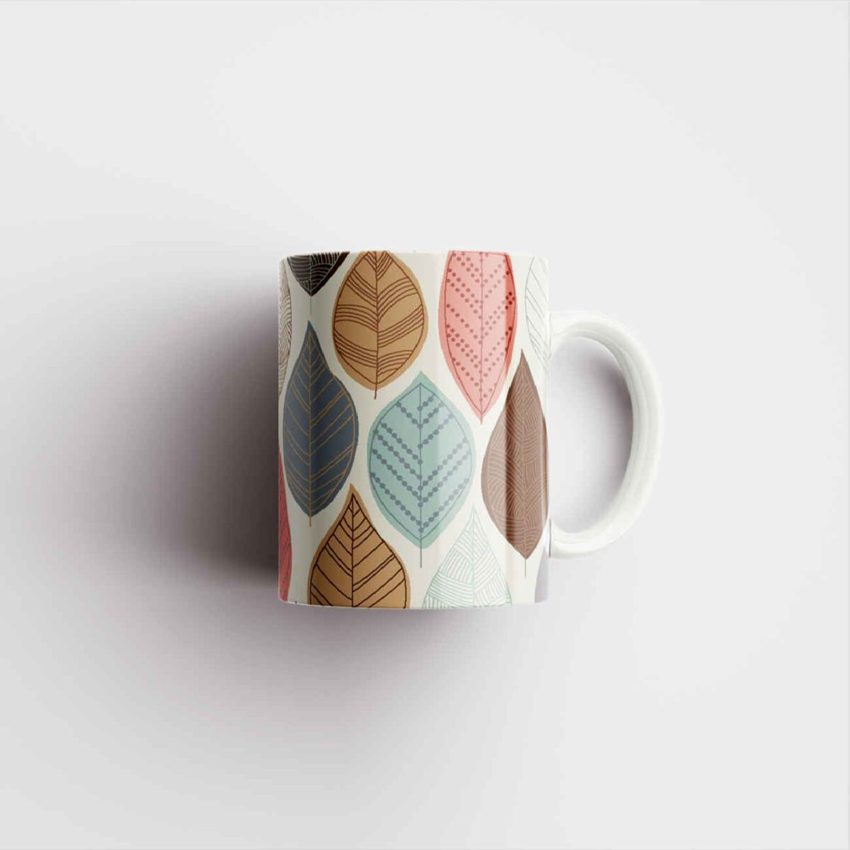 Price and Buy Ceramic Coffee Mug with Leaf Design - Image 3