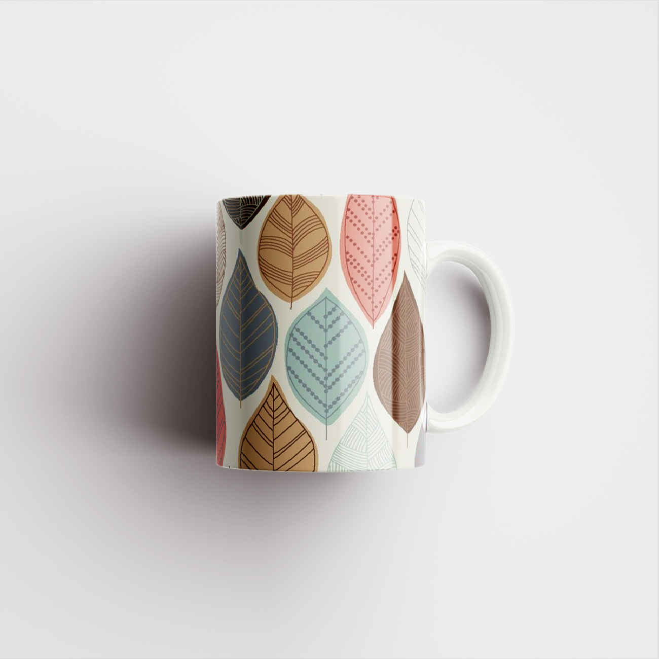 Price and Buy Ceramic Coffee Mug with Leaf Design - Image 3