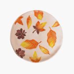 Price and Buy Ceramic Dinnerware Plate – Autumn Leave Pattern, Microwave & Dishwasher Safe