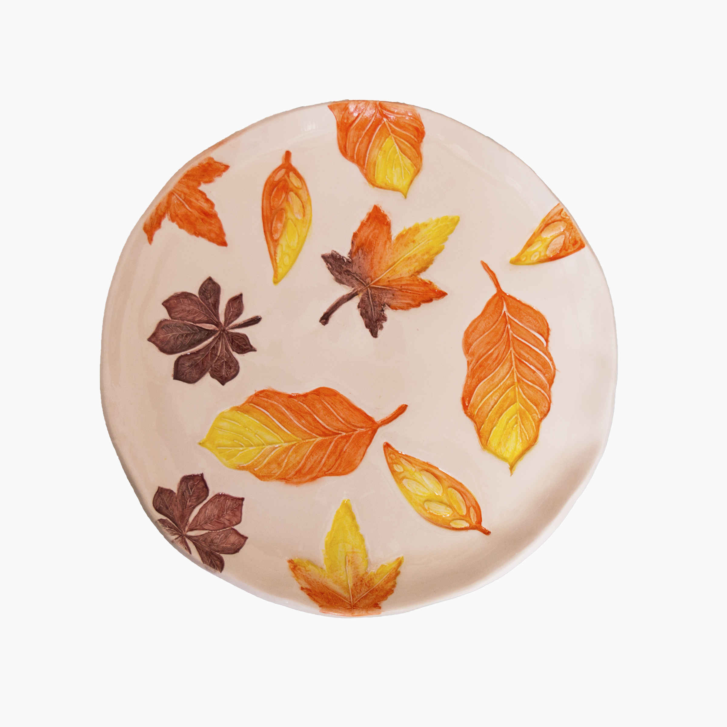 Price and Buy Ceramic Dinnerware Plate – Autumn Leave Pattern, Microwave & Dishwasher Safe_6901bd5a297af.jpeg Price and Buy Ceramic Dinnerware Plate – Autumn Leave Pattern, Microwave & Dishwasher Safe - Image 1