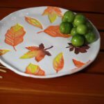 Price and Buy Ceramic Dinnerware Plate – Autumn Leave Pattern, Microwave & Dishwasher Safe - Image 6