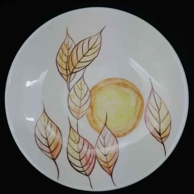 Price and Buy Ceramic Dinnerware Plate – Autumn Pattern, Functional & Stylish