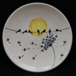 Price and Buy Ceramic Dinnerware Plate – Dandelion Pattern, Artistic and Versatile