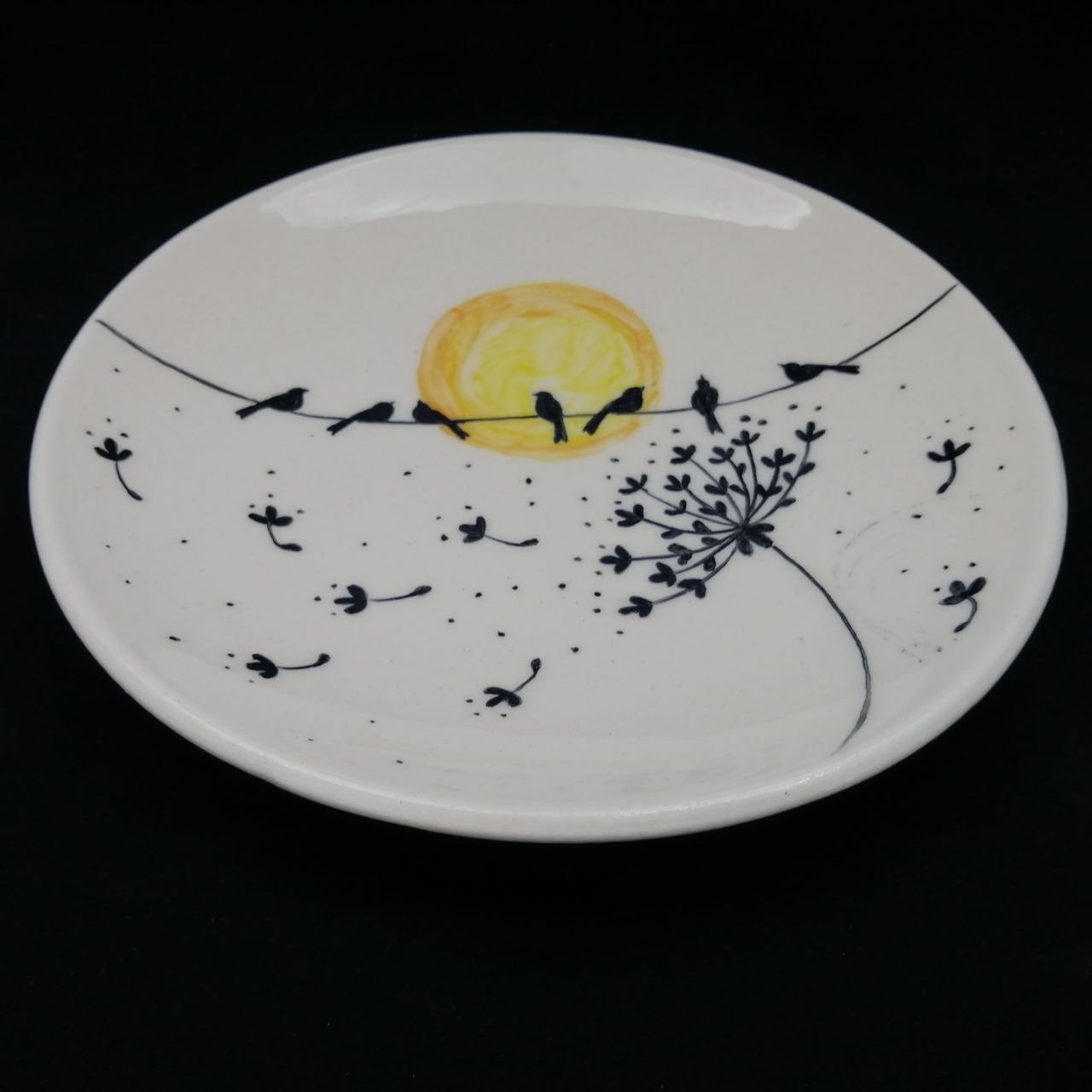 Price and Buy Ceramic Dinnerware Plate – Dandelion Pattern, Artistic and Versatile - Image 4