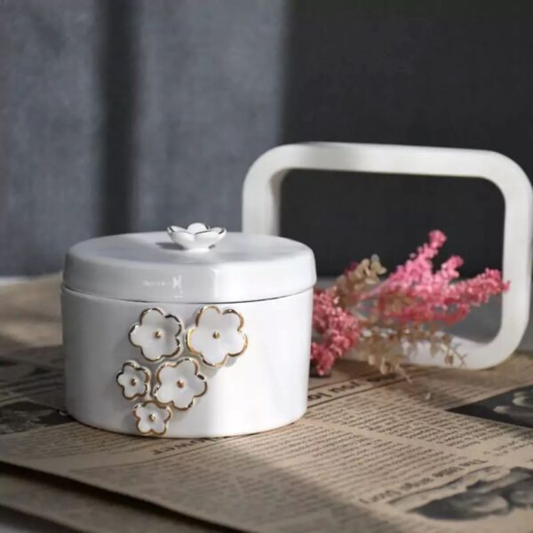 Price and Buy Ceramic Sugar Bowl with an embossed flower design & Lid_690210fb8b49d.jpeg Price and Buy Ceramic Sugar Bowl with an embossed flower design & Lid