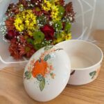 Price and Buy Ceramic Sugar Bowl with Soft Colors and Elegant Floral Design - Image 3